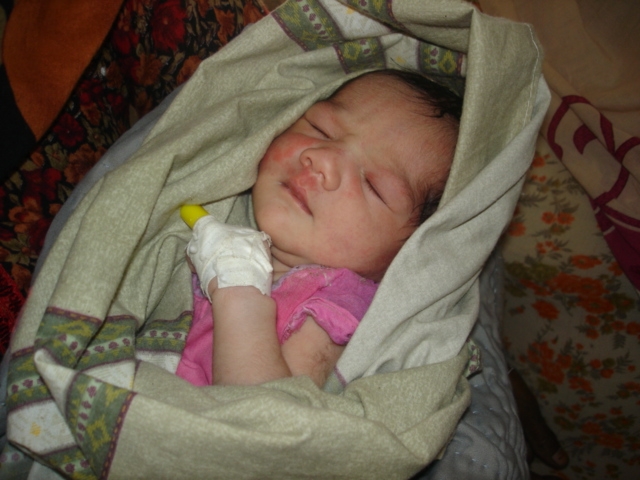 First Baby delivered through C-Section atTHQ Sajawal Thatta March 2009