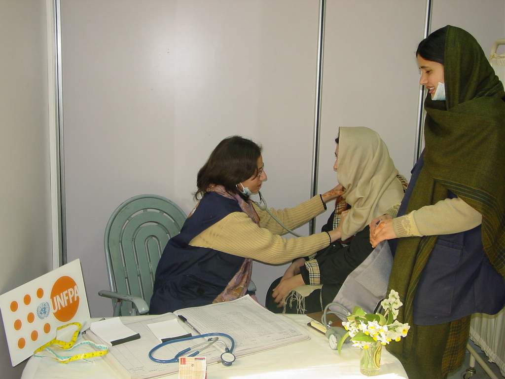 Antenatal care at prefabricated health facility Mansehra EQ 2005